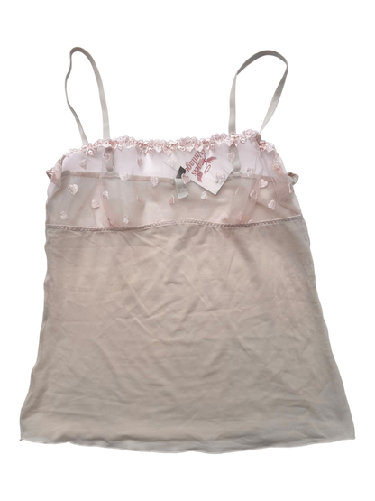 Pink mesh top