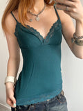 Teal Lace Cami