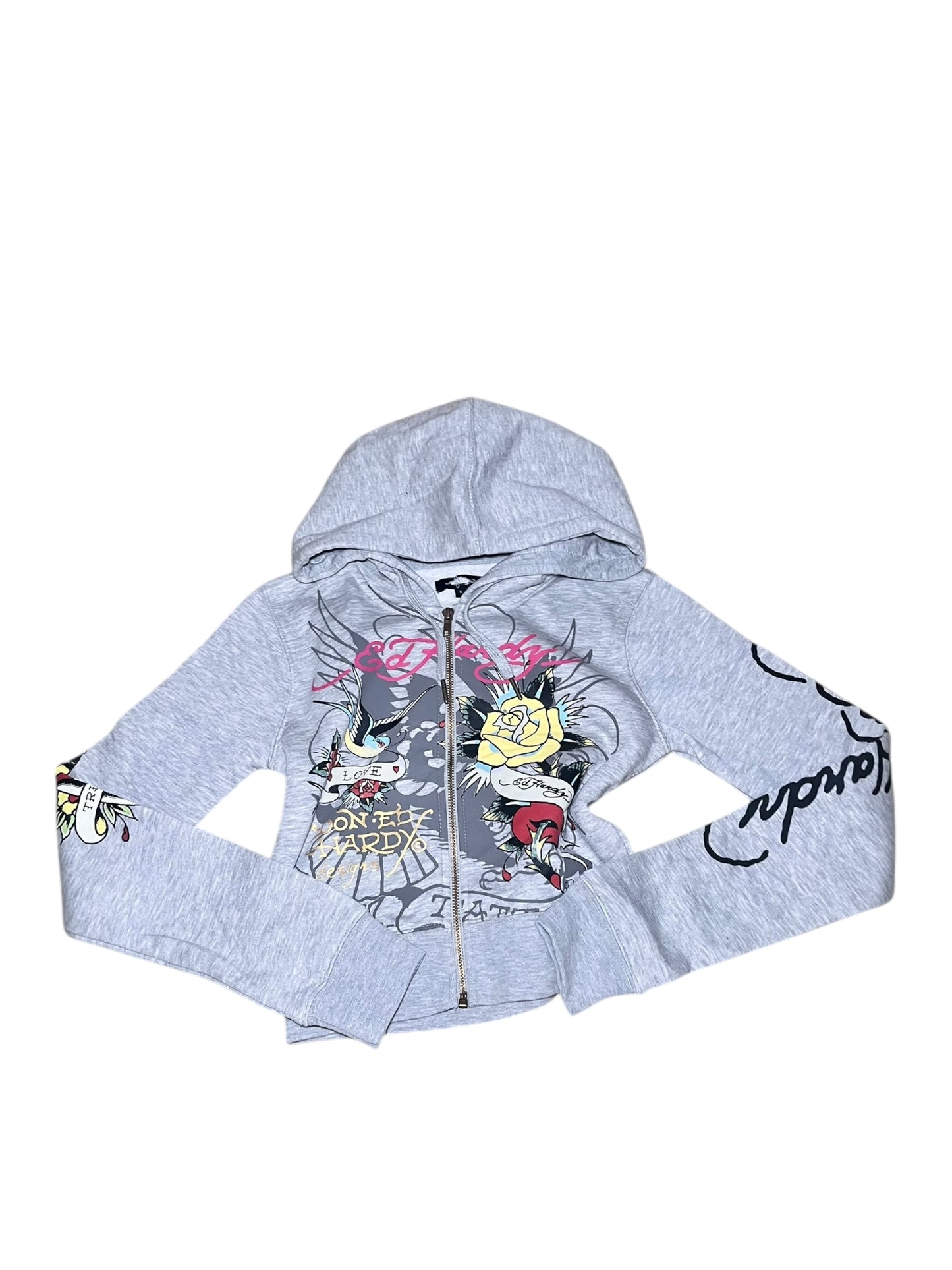 Ed Hardy Tracksuit grey 1