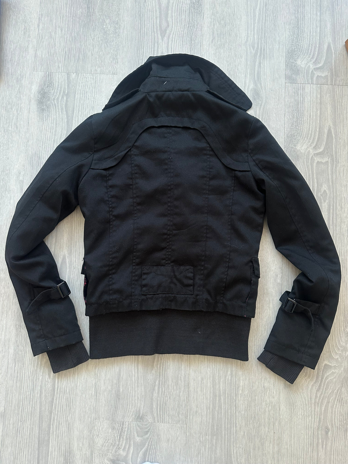 Black Vintage Button Jacket (XS)