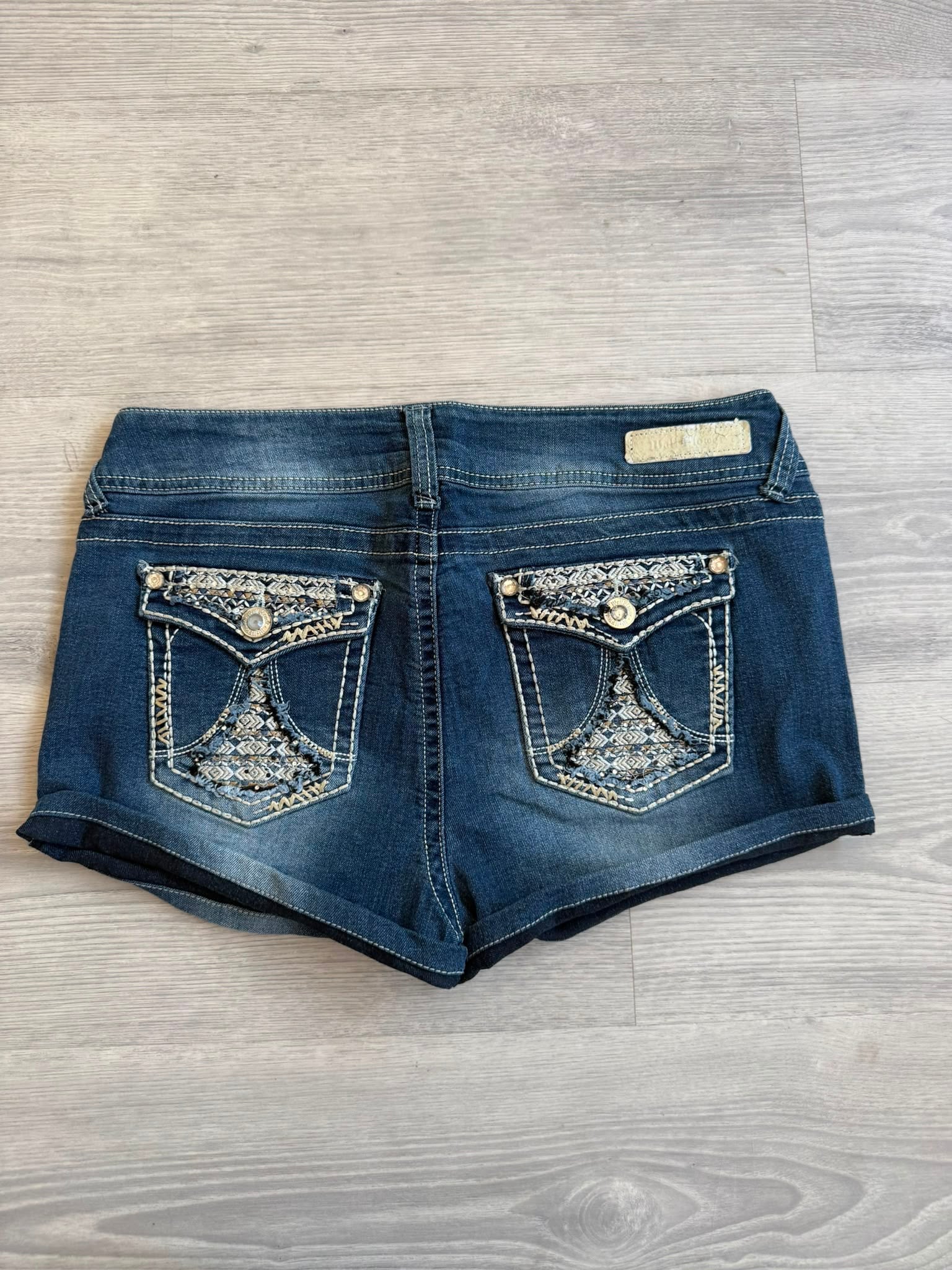 00s Embroidered Shorts